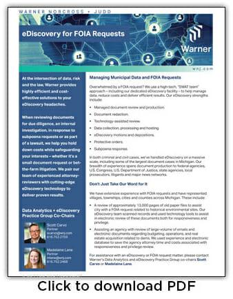 eDiscovery for FOIA Requests